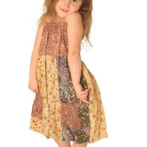 NWT Girls Patchwork Dress w/ Pockets